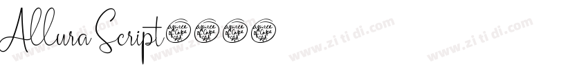 Allura Script字体转换